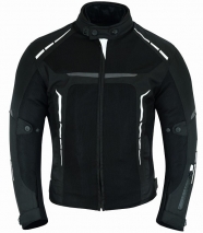 CHAQUETA MOTARD DE VERANO VULCANO Blanco