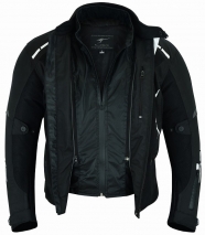 CHAQUETA MOTARD DE VERANO VULCANO Blanco