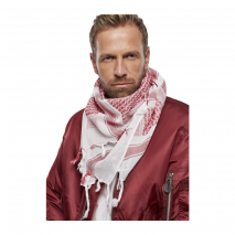 Lenço Multi-funcional Brandit Branco/Vermelho