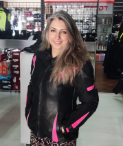 AFRODITA Chaqueta de moto de cuero para mujer