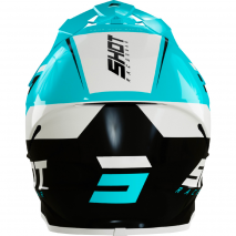 CAPACETE SHOT FURIOUS CHASE BLACK TURQUOISE GLOSSY