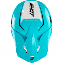 CAPACETE SHOT FURIOUS CHASE BLACK TURQUOISE GLOSSY