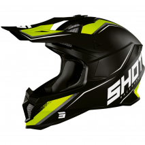CAPACETE SHOT LITE PRISM PRETO / NEON MATE