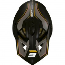CAPACETE SHOT LITE PRISM PRETO / DOURADO MATE 