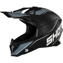 CAPACETE SHOT LITE PRISM BLACK WHITE MATT