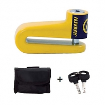 AUVRAY Cadeado Disco 10mm - C/ bolsa Amarelo