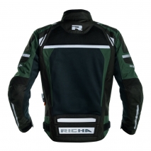 BLUSÃO RICHA AIRSTORM WP PRETO/VERDE ESCURO
