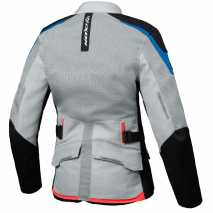 BLUSAO IXON LADY M-NJORD LIGHT GREY/AZUL/NEON RED