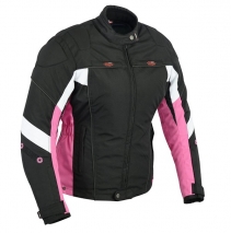 CHAQUETA CORDURA MUJER NEGRO/BRC/ROSA