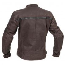 Halvarssons Sandtorp chaqueta de cuero marrón