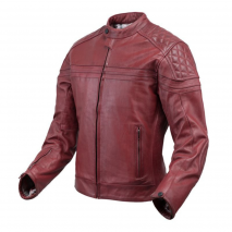 INVICTUS EROS Chaqueta de cuero rojo