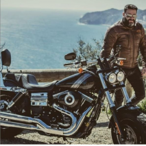 INVICTUS HECTOR Chaqueta de cuero marrón