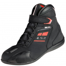 BOTAS LS2 GARRA WP HOMEM - PRETO/VERMELHO