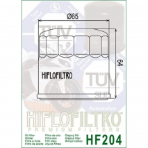 Filtro de óleo Hiflofiltro HF204C