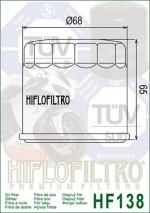 FILTRO DE ÓLEO HIFLOFILTER HF138RC