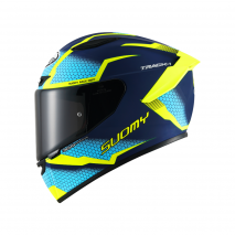 CAPACETE SUOMY TRACK-1 REACTION MAT AZUL/AMARELO