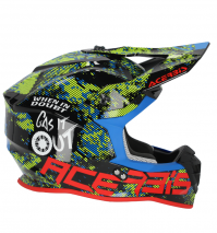 CAPACETE ACERBIS LINEAR 2206 BRANCO/PRETO