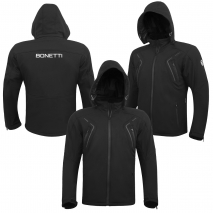 CHAQUETA DE MOTOR BONETTI SOFTSHELL NEGRO
