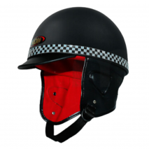 Casco abierto clásico MATE negro