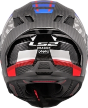 CAPACETE LS2 FF807 DRAGON CARB TRAX - AZUL/VERMELH