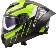 CAPACETE LS2 FF807 DRAGON CARB TRAX - AMARELO HI-V