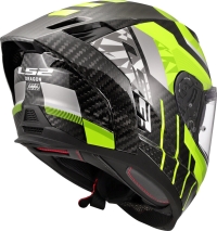 CAPACETE LS2 FF807 DRAGON CARB TRAX - AMARELO HI-V