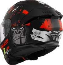 CAPACETE LS2 FF808 STREAM II ANGRY MONKEY - PRETO 
