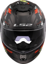 CAPACETE LS2 FF808 STREAM II ANGRY MONKEY - PRETO 