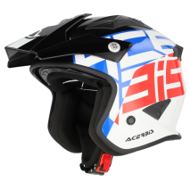 CAPACETE  JET ARIA GRAPHIC 2206 BRANCO/AZUL/VERMEL