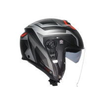 CAPACETE AGV IRIDES ZURIGO PRETO MATE CINZA