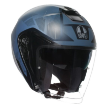 CAPACETE AGV IRIDES TRIESTE MAT AZUL CINZA
