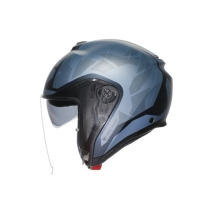 CAPACETE AGV IRIDES TRIESTE MAT AZUL CINZA