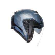 CAPACETE AGV IRIDES TRIESTE MAT AZUL CINZA