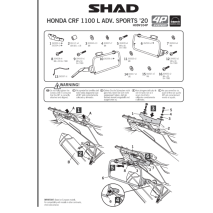 SUPORTE MALAS 4P SYSTEM CRF 1100L