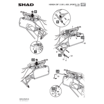 SUPORTE MALAS 4P SYSTEM CRF 1100L