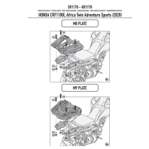 SUPORTE TOP CASE KAPPA CRF 1100L