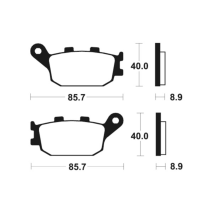 PASTILHAS DE TRAVÃO TECNIUM MR157 COMP. SINTERIZAD
