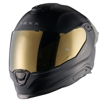 CAPACETE NEXX Y.100R SUBSONIC PRT/DOURADO
