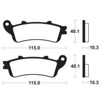 PASTILHAS TRAVÃO TECNIUM MR380 SINTERIZADA