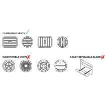 SUPORTE QUAD LOCK PARA VENTILAÇÃO CARRO