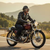 Chaqueta de moto de cuero personalizada unisex