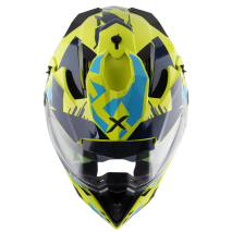 CAPACETE AXOR X-CROSS D/V X1 PRETO/AMARELO