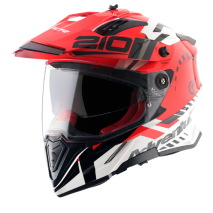 CAPACETE AXOR X-CROSS D/V SPEEDOMETER VERMELHO