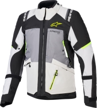 BLUSÃO ALPINESTARS ANDES v4 DS CINZA/PRT/AMARELO