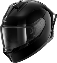 CAPACETE SHARK SKWAL CUP BLANK PRETO BRILHO