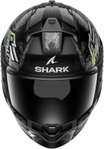CAPACETE SHARK RIDILL 2 MOLOKAI PRETO/PRATA/VERDE