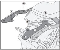 SUPORTE TOP-CASE HONDA CB500X 2022