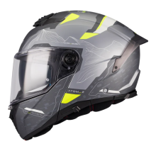 CAPACETE MT ATOM 2 SV HIGHLANDS CINZA VERDE C/PINL