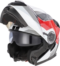 CAPACETE ACERBIS SEREL 22-06 BRANCO/VERMELHO