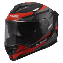 CAPACETE LS2 FF818 STORM III KOMAI MATE VERMELHO